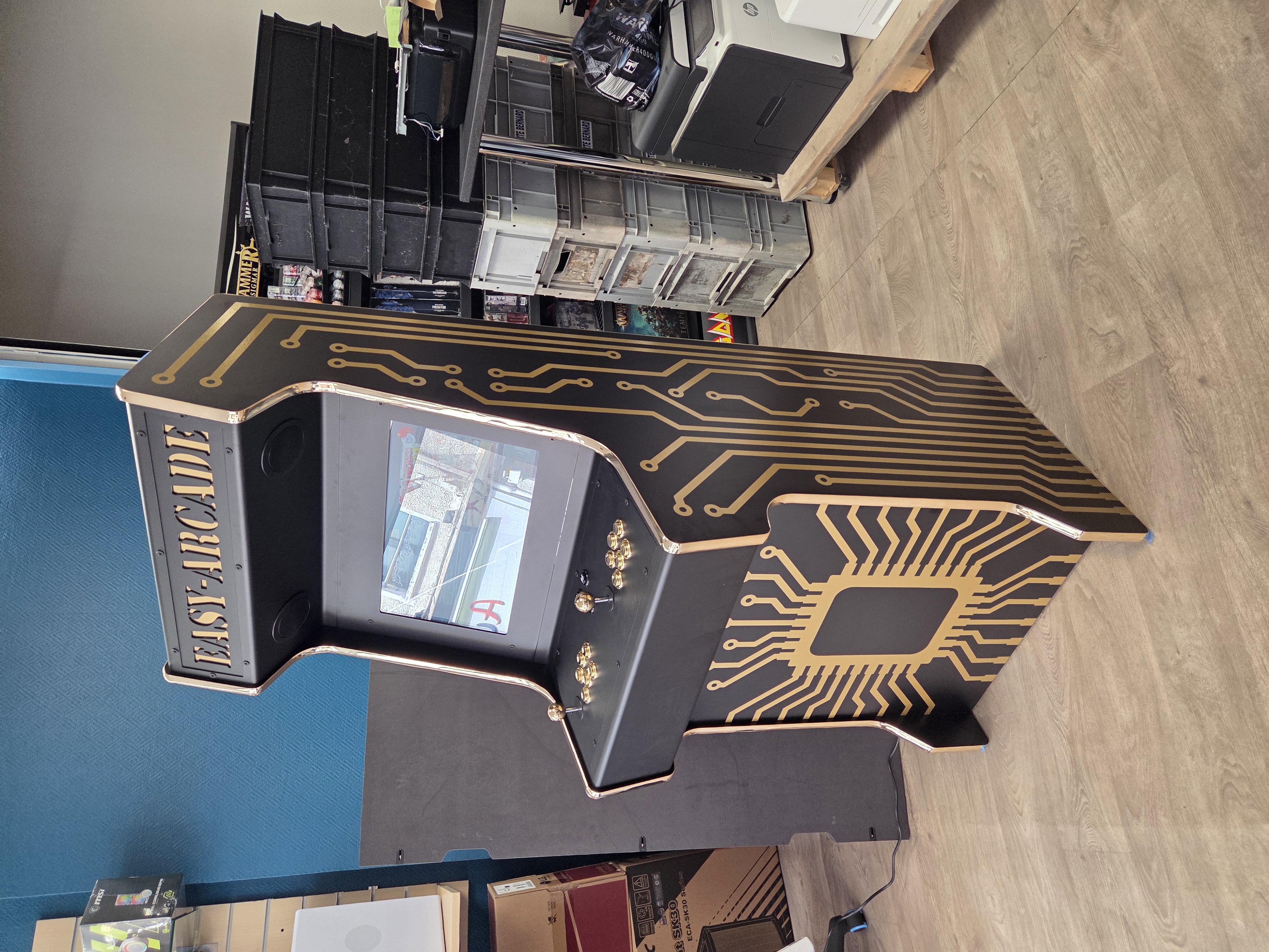Borne arcade noir et or circuit imprimé EasyArcade